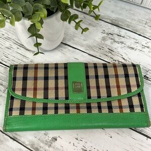 Daks Plaid Green long Wallet